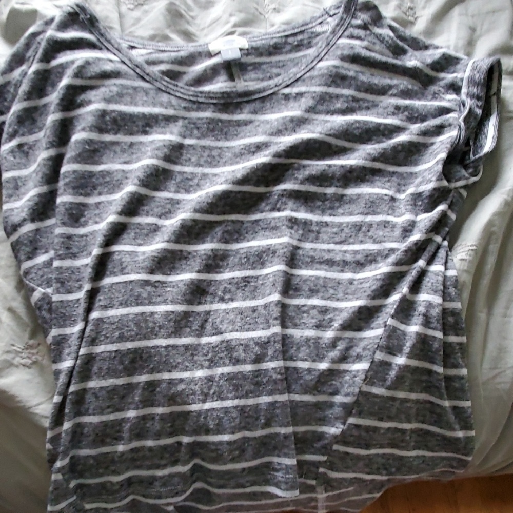 Grey striped shirt